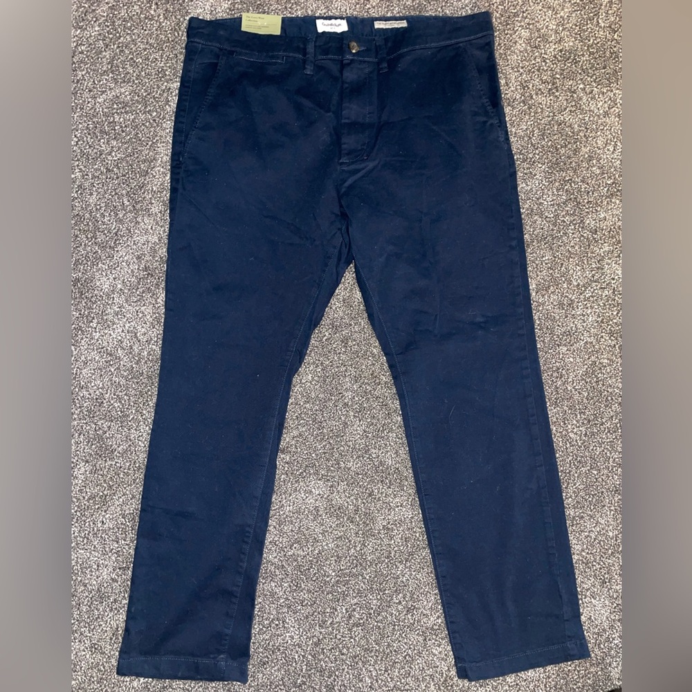 Navy Slim Chino Pants